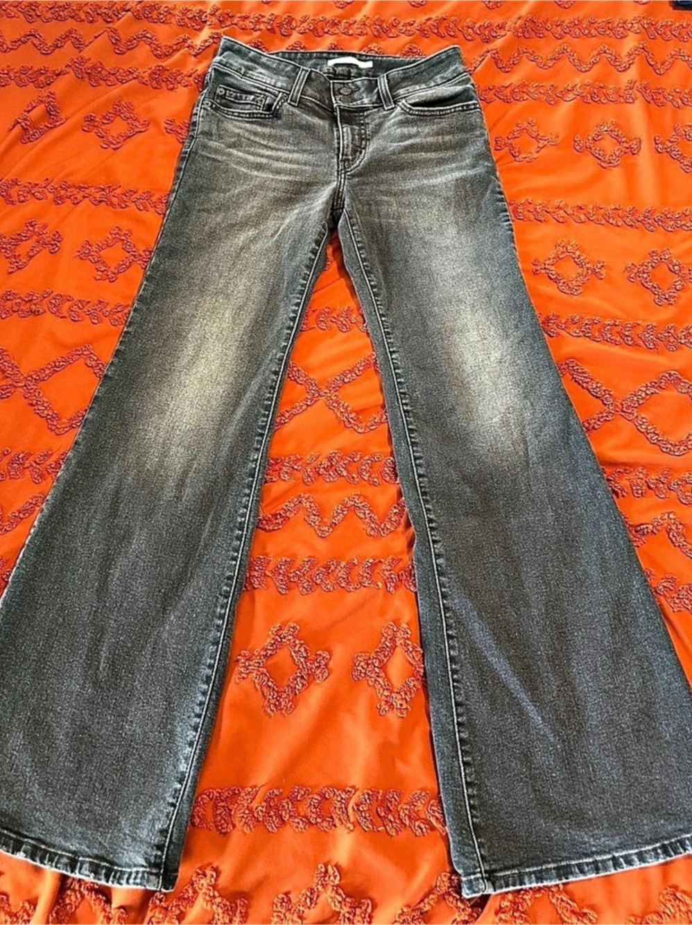 Levi's Superlow Flare Women's Jeans Gray Flare Jeans Waist 28